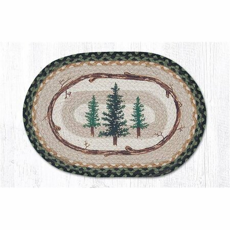 CAPITOL IMPORTING CO 13 x 19 in. Tall Timbers Oval Printed Placemat 48-116TT